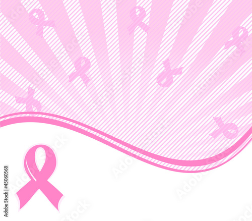 Vector: vector illustration of a pink ribbon breast cancer support back vector illustration of a pink ribbon breast cancer support back