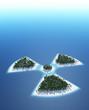 Radioaktiv Symbol - Insel Konzept