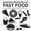 premium illustration of fast food