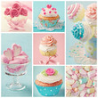 Pastel colored sweets