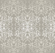 Seamless silver lace flowers and leaves wallpaper