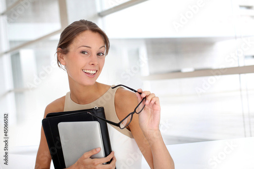 Photo: Portrait of businesswoman with eyeglasses Portrait of businesswoman with eyeglasses