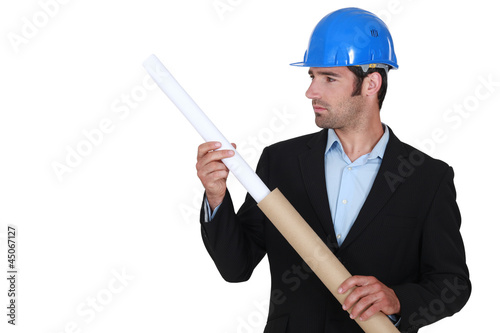 Photo: Architect drawing Architect drawing