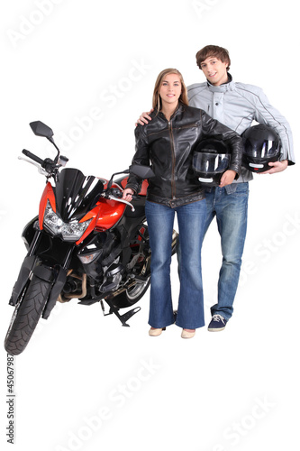 Photo: Pair of motorists Pair of motorists