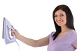 Foto: Woman holding an iron Woman holding an iron