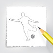 Zeichnung Fußballer