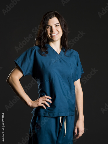 Photo: Portrait of female nurse Portrait of female nurse