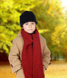 Adorable child warm