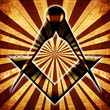 Masonic square and compass
