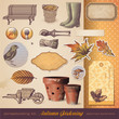 scrapbooking kit: autumn gardening - seasonal ephemera