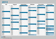 Vektor: Kalender Deutschland 2013 Juli - Dezember Kalender Deutschland 2013 Juli - Dezember