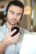 Man with headphones