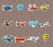 cartoon airplane stickers