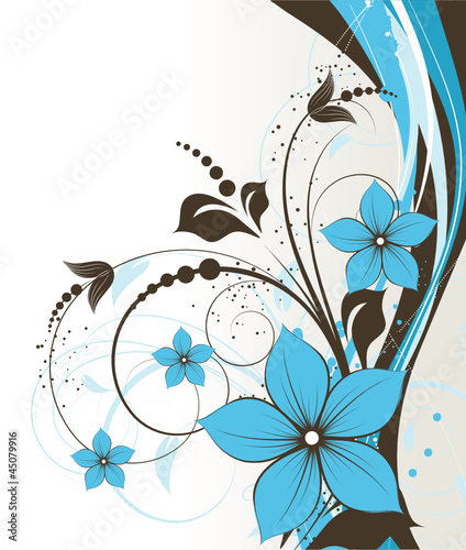 Vector: Abstract floral background Abstract floral background