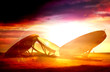 sun flare radar dishes