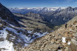 Hiking in den Alpen in Südtirol, Italien