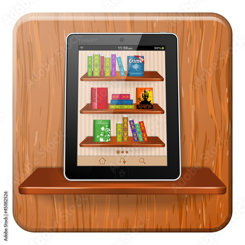Vector: E-book Concept E-book Concept