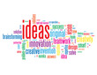 "IDEAS" Tag Cloud (innovation solutions problem solving smart)