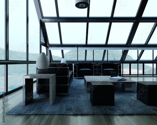 Illustration: Mountain Loft / Apartment Architecture Interior Mountain Loft / Apartment Architecture Interior