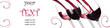 Red wine splashing background with sample text