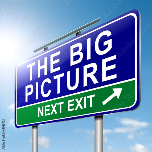 Illustration: The big picture concept. The big picture concept.