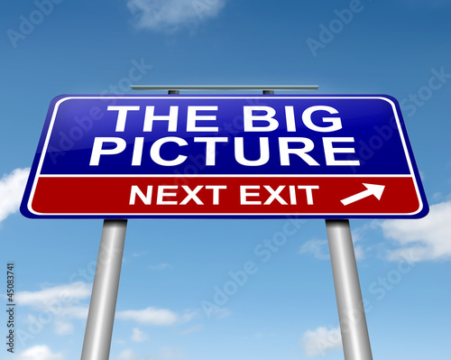 Illustration: The big picture concept. The big picture concept.