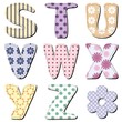 patchwork scrapbook alphabet part 3