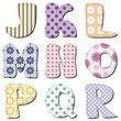 patchwork scrapbook alphabet part 2
