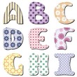 patchwork scrapbook alphabet part 1
