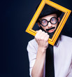 Social Media Man Resizing His Profile Picture