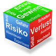 Vektor: Geschäftsrisiko - Gewinn/Risiko/Verlust Geschäftsrisiko - Gewinn/Risiko/Verlust