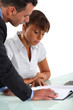 Businessman colleague for a favor