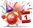 Happy New Year Party Cartoon Clock-Sveglia Festa Capodanno