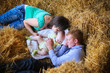 sleeping family