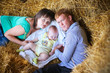 mother, father and daughter