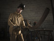 "USA, Utah, Orem, welder in workshop, portrait"