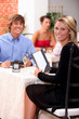 couple in a restaurant