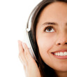 Woman listening to music