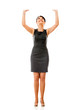 Business woman lifting something