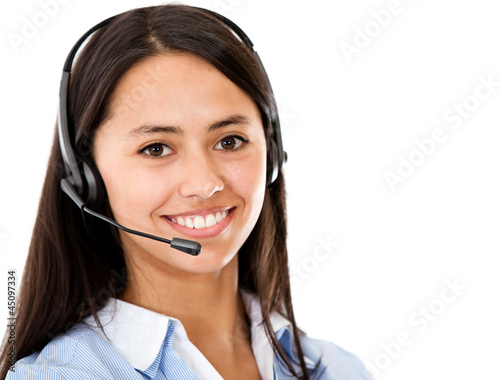 Photo: Customer service representative Customer service representative