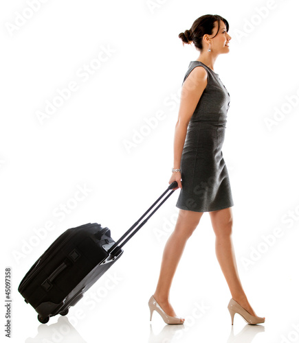 Photo: Woman on a business trip Woman on a business trip
