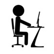 Vector: Office worker Office worker