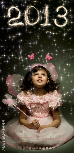 Illustration: little girl little girl