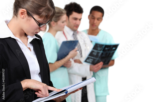 Photo: staff in hospital staff in hospital