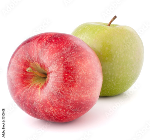 Photo: Red and green apple Red and green apple