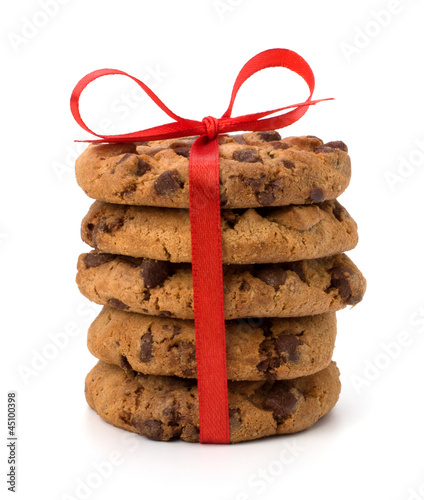 Photo: Festive wrapped chocolate pastry cookies Festive wrapped chocolate pastry cookies