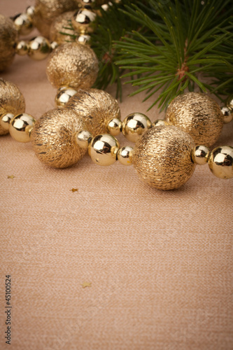 Photo: Christmas festive background with copy space Christmas festive background with copy space