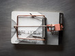 Studio shot of credit card trap