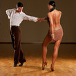 latino dance couple in action