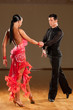 latino dance couple in action